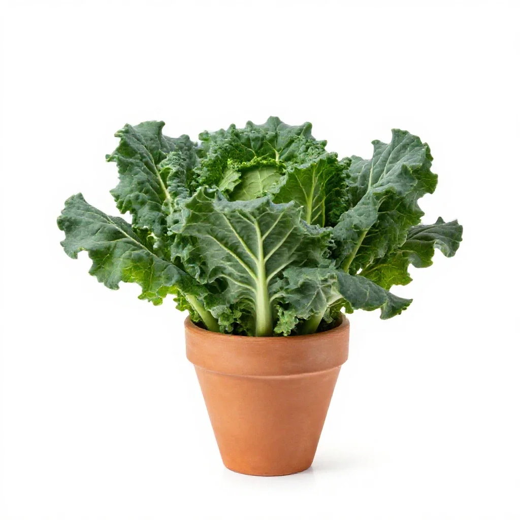 Collard isolated on a white background