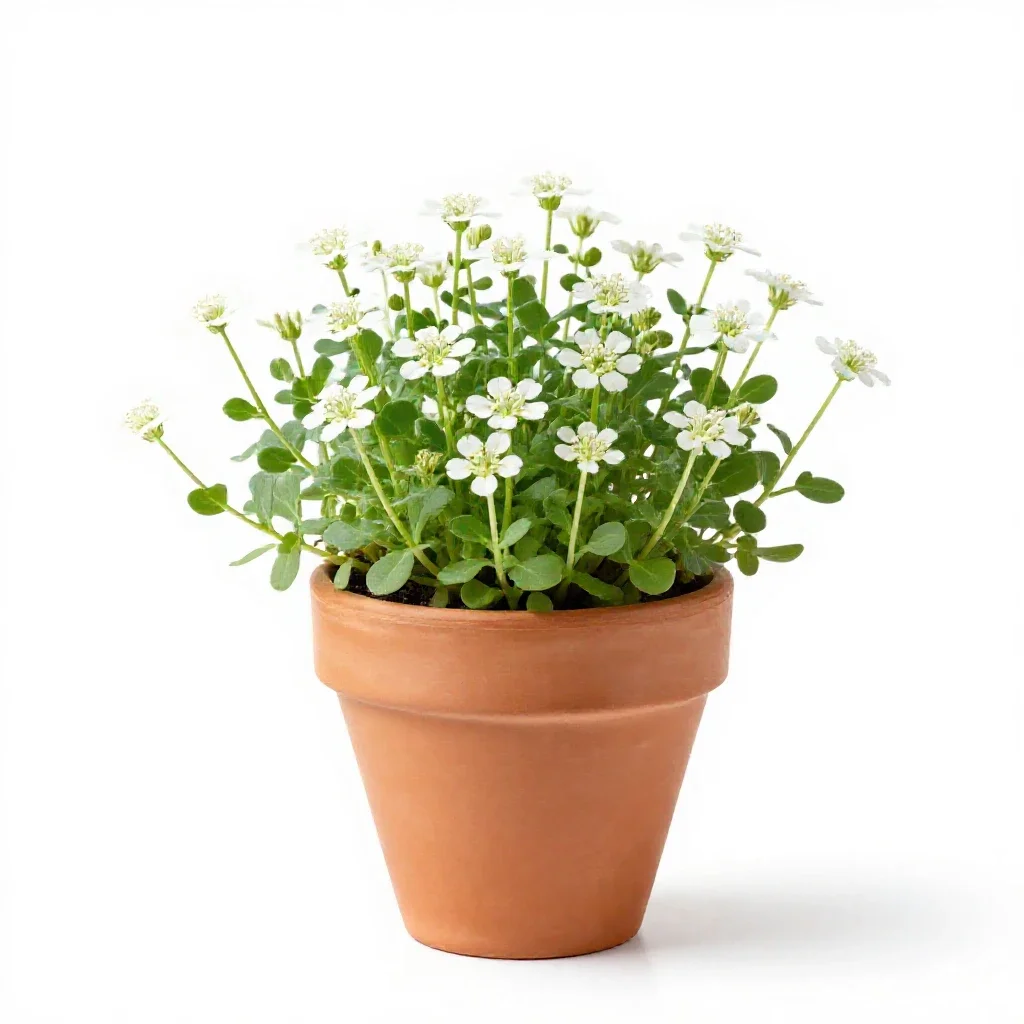 Common chickweed isolated on a white background