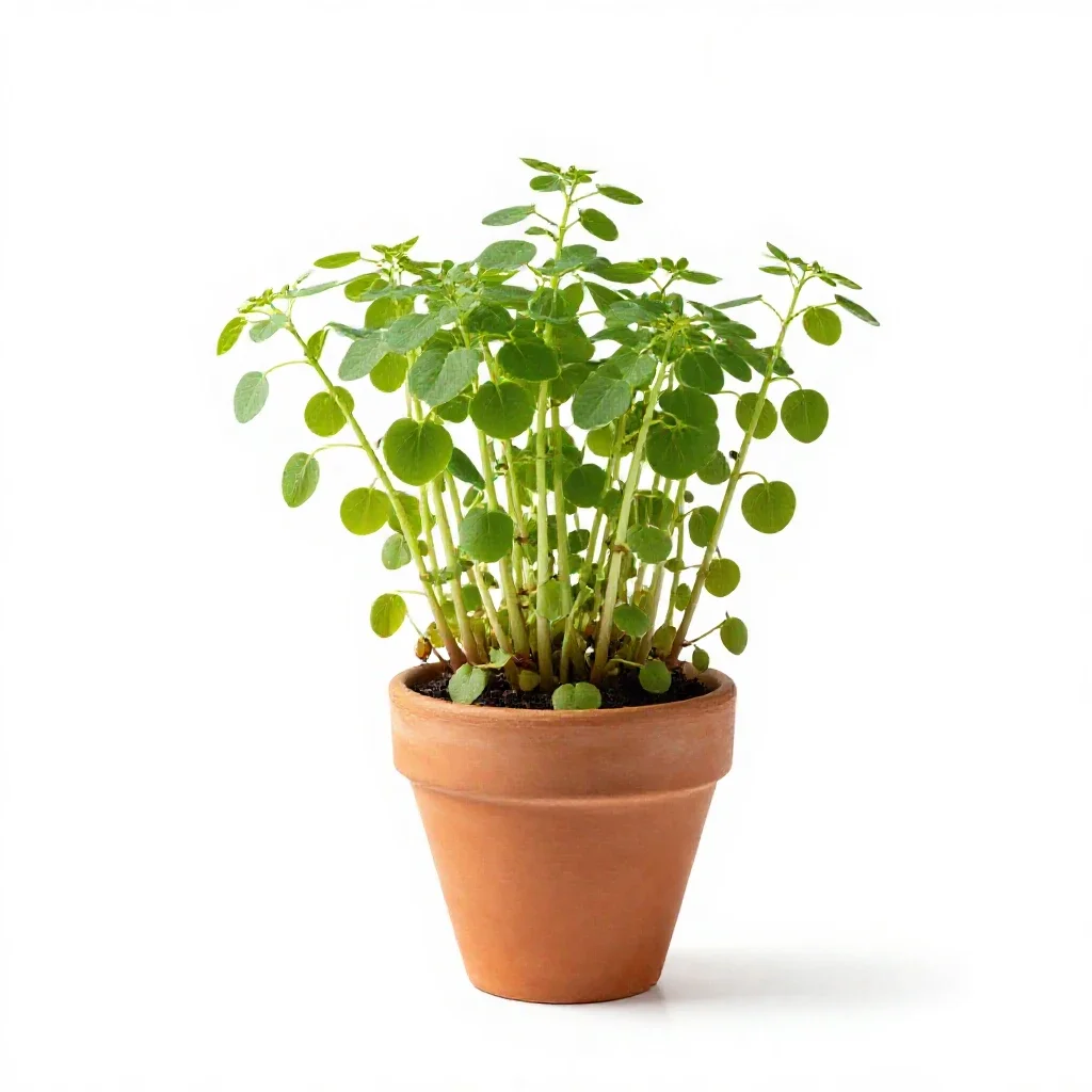 Common watercress isolated on a white background