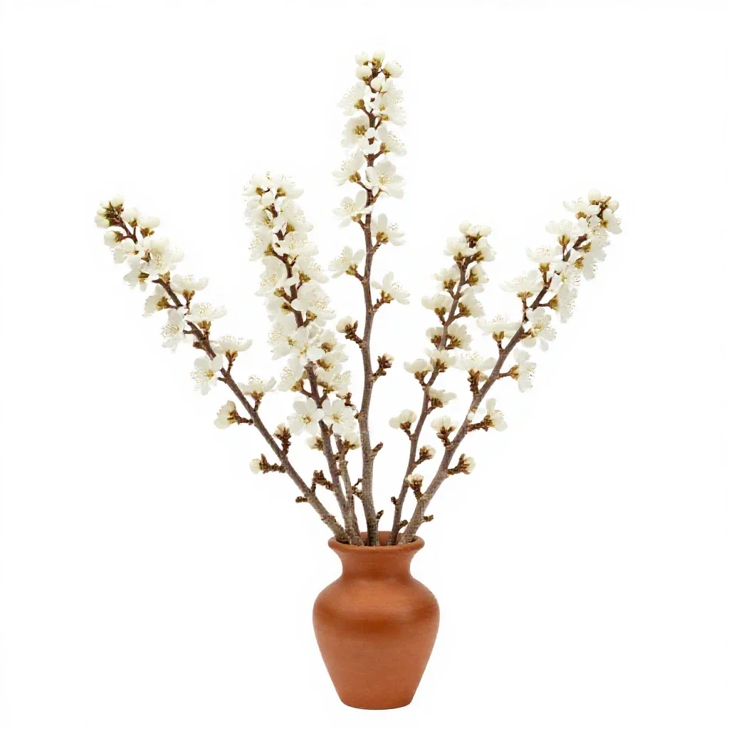 Coral necklace isolated on a white background