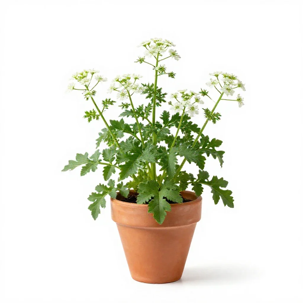 Corn spurry isolated on a white background