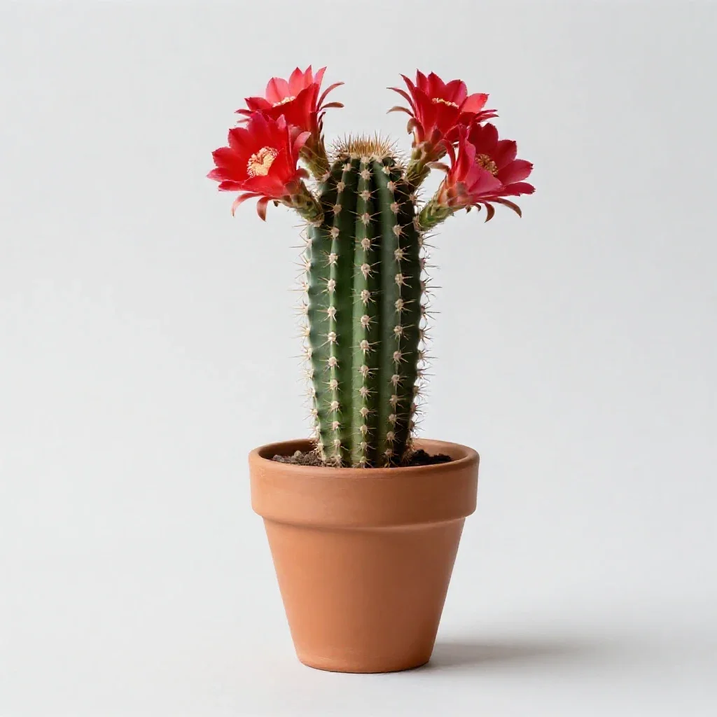 Crab cactus isolated on a white background
