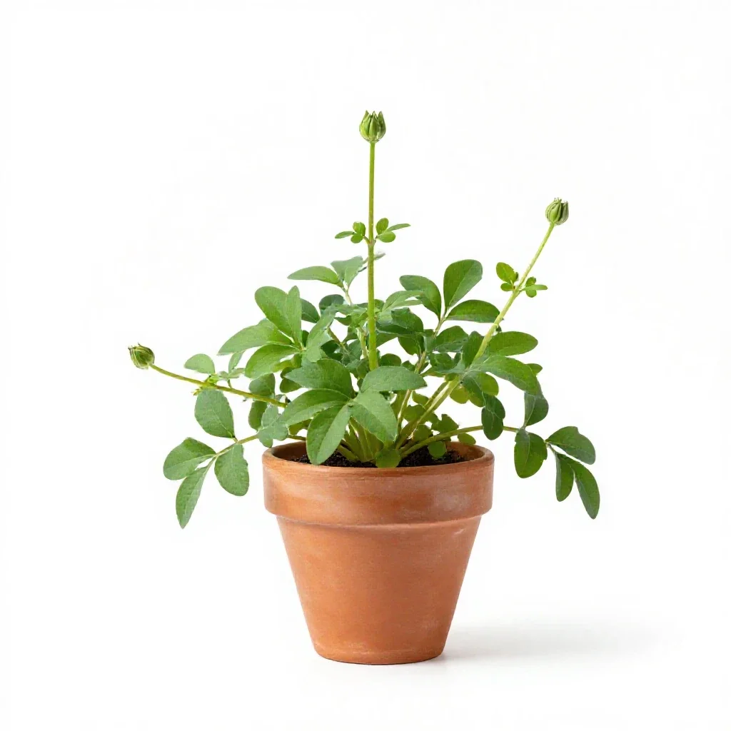 Creeping buttercup isolated on a white background