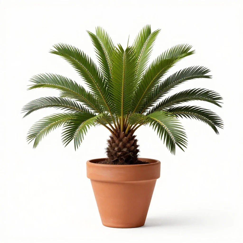 Cycad isolated on a white background