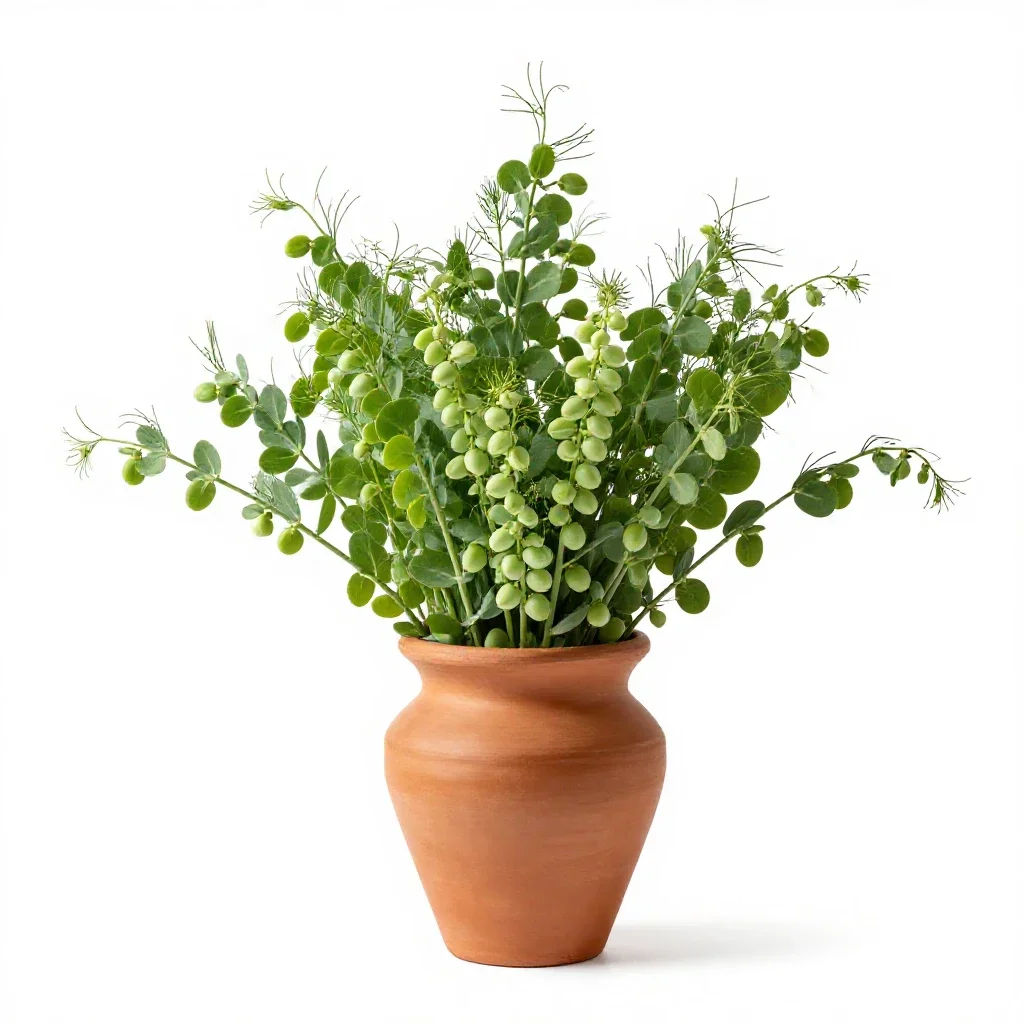 Darling pea isolated on a white background