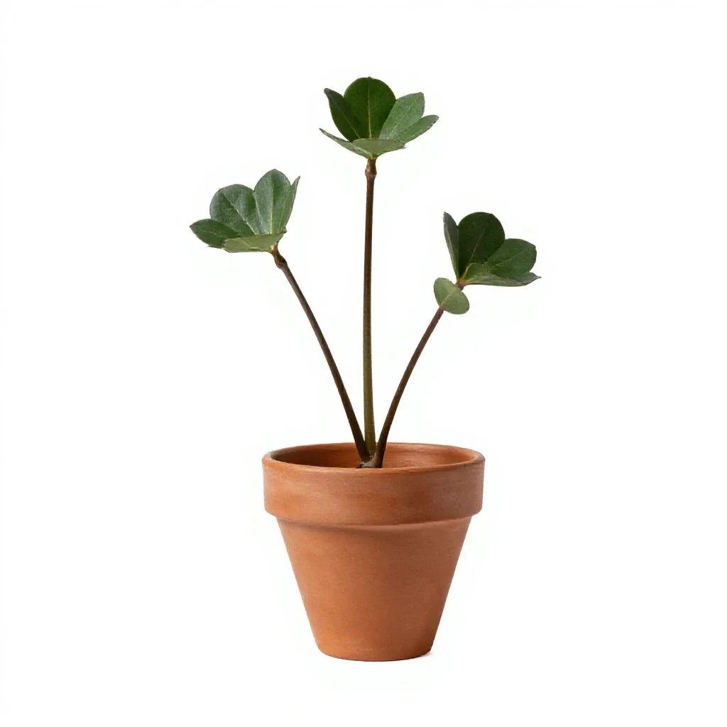 Dicot isolated on a white background