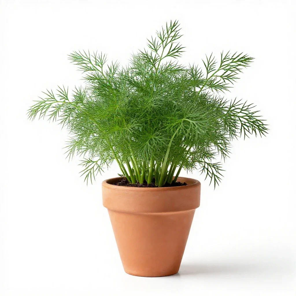 Dill isolated on a white background