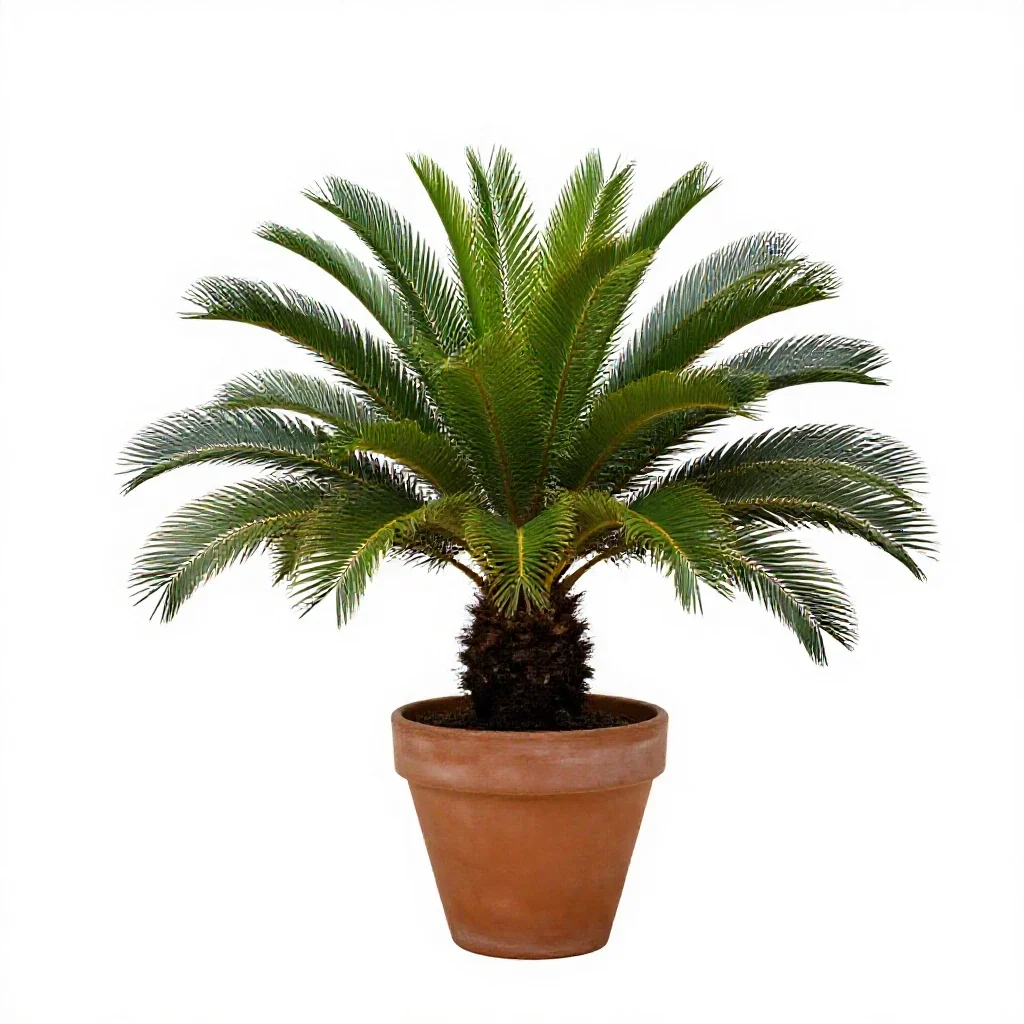 Dioon isolated on a white background