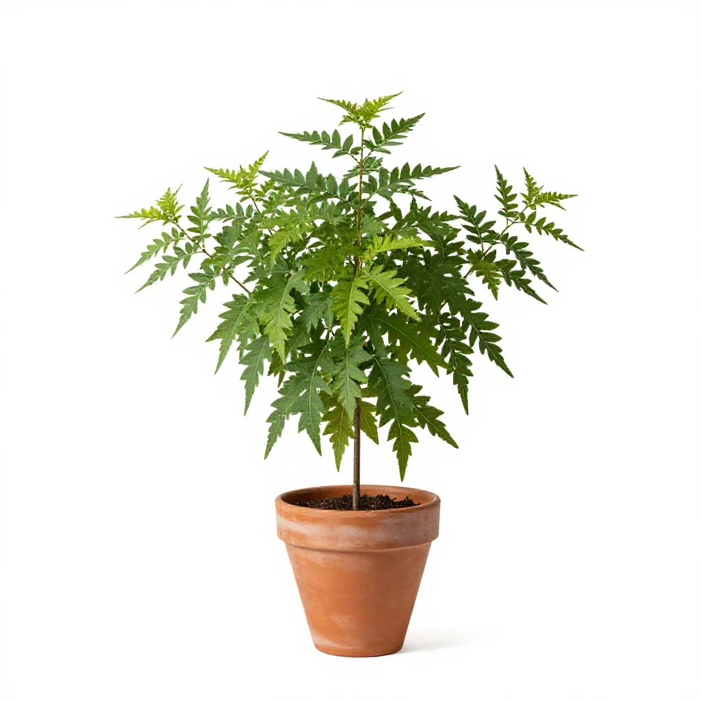False bugbane isolated on a white background
