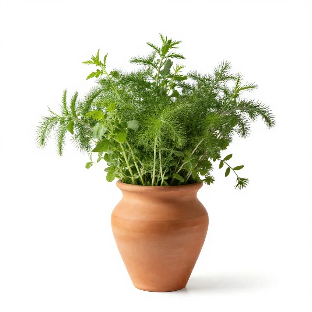 Fines herbes isolated on a white background