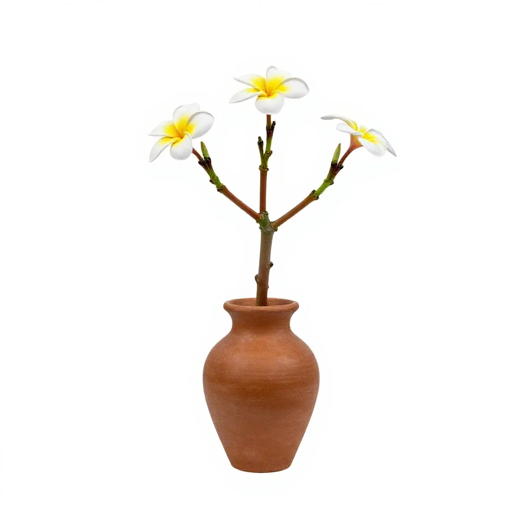 Frangipani isolated on a white background