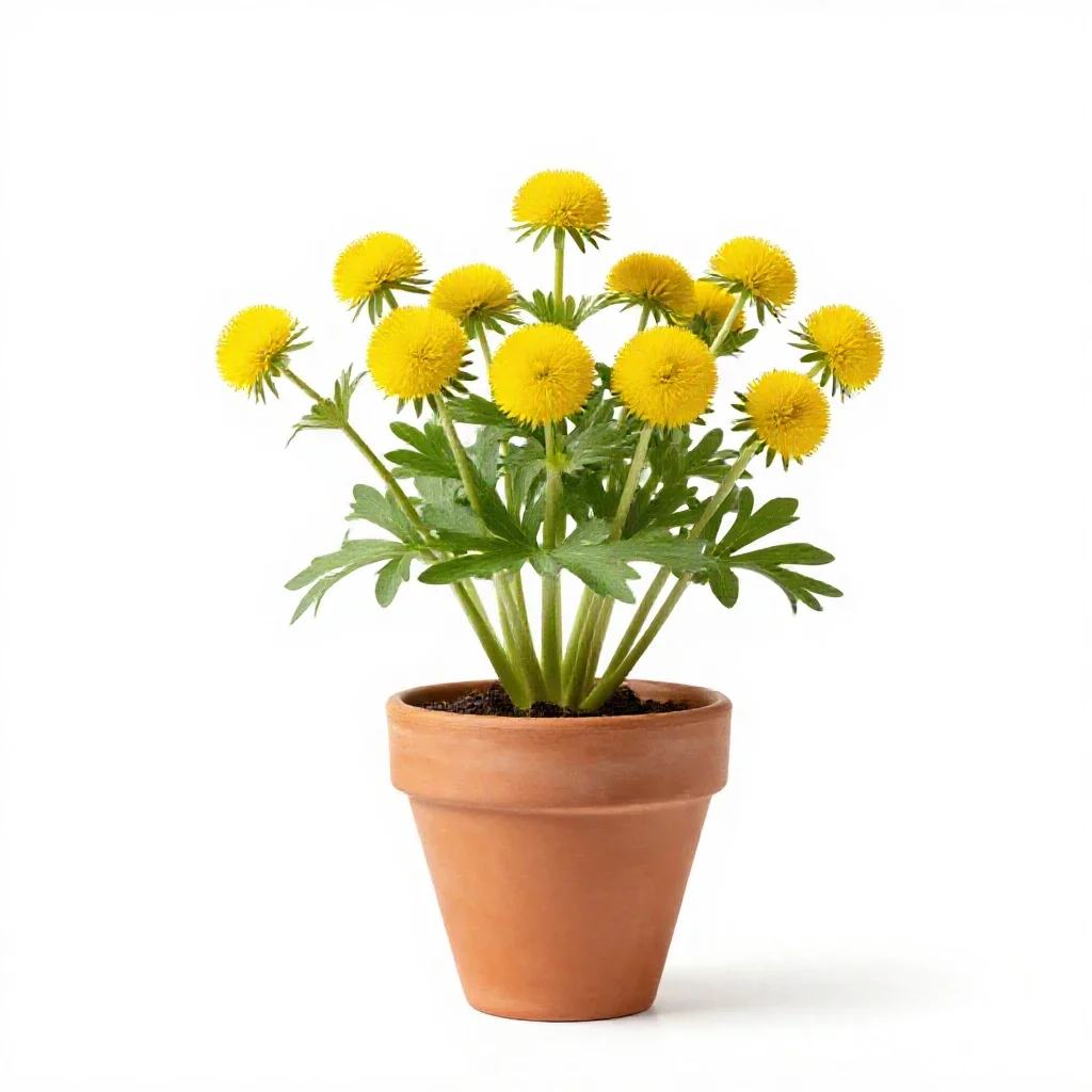 Globeflower isolated on a white background