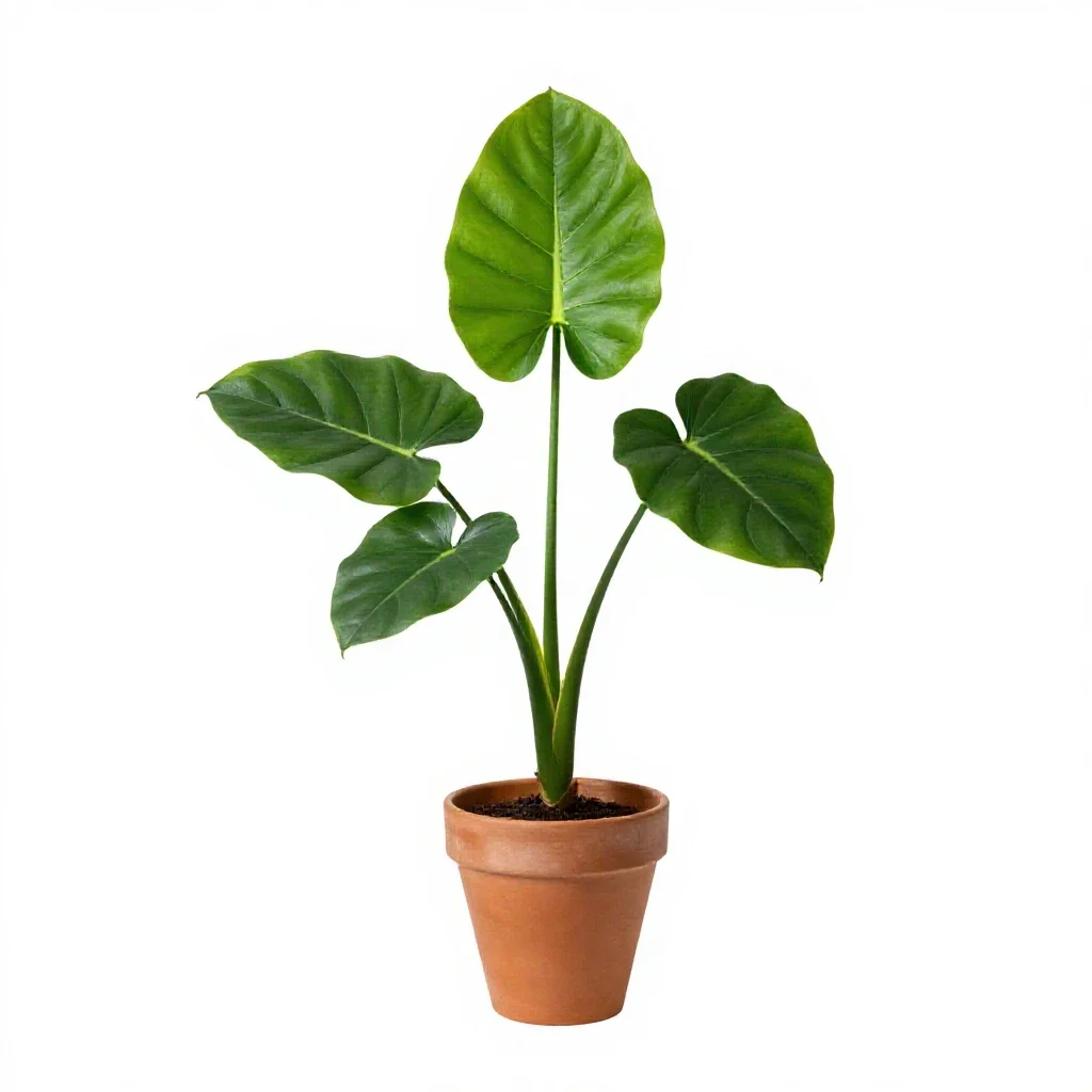 Green arrow arum isolated on a white background