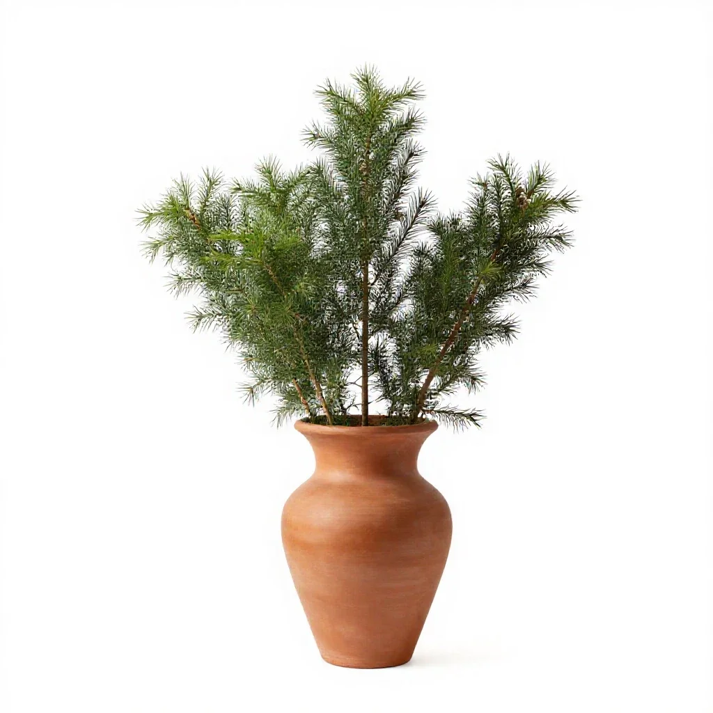 Gymnosperm isolated on a white background