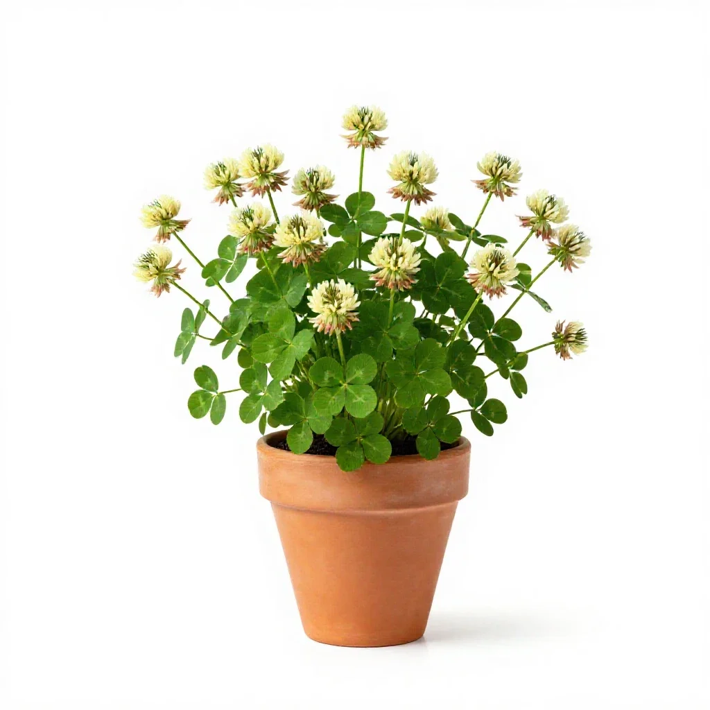 Hop clover isolated on a white background