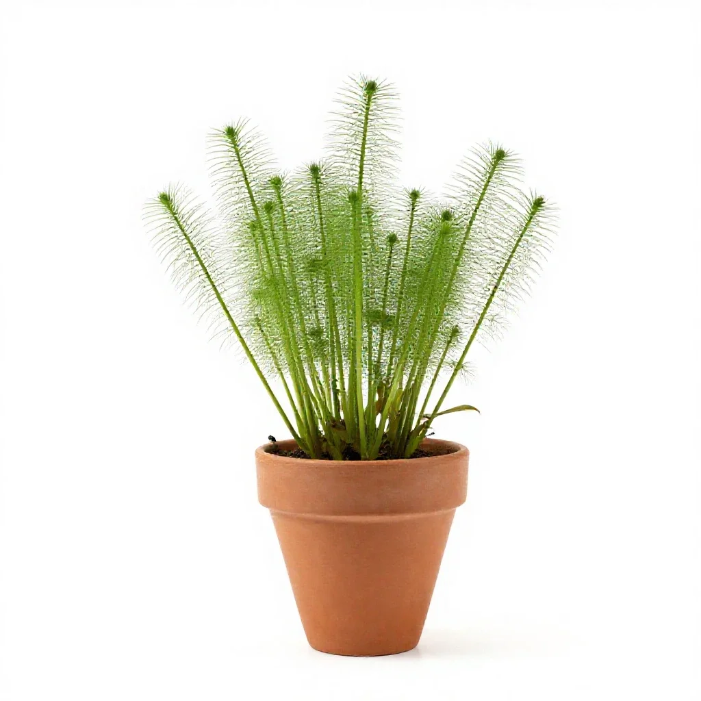 Hornwort isolated on a white background