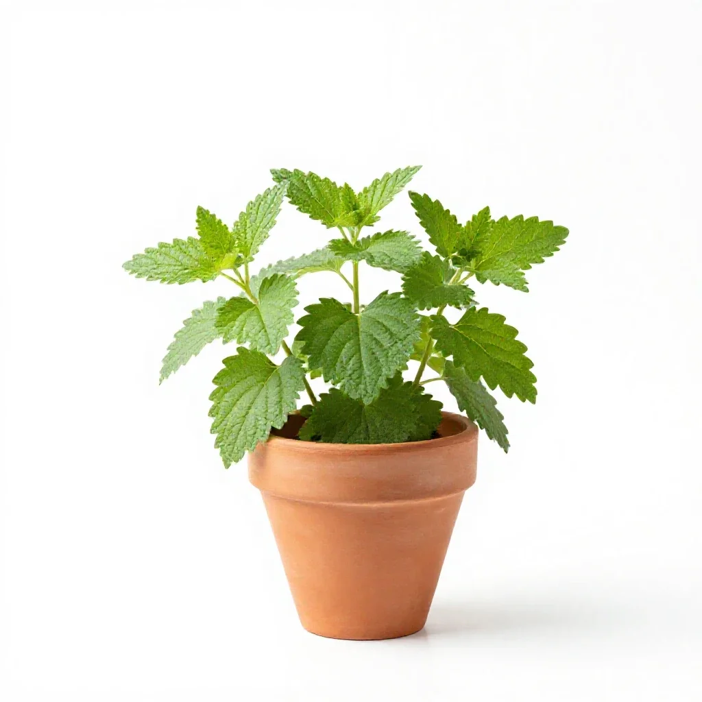 Lemon balm isolated on a white background