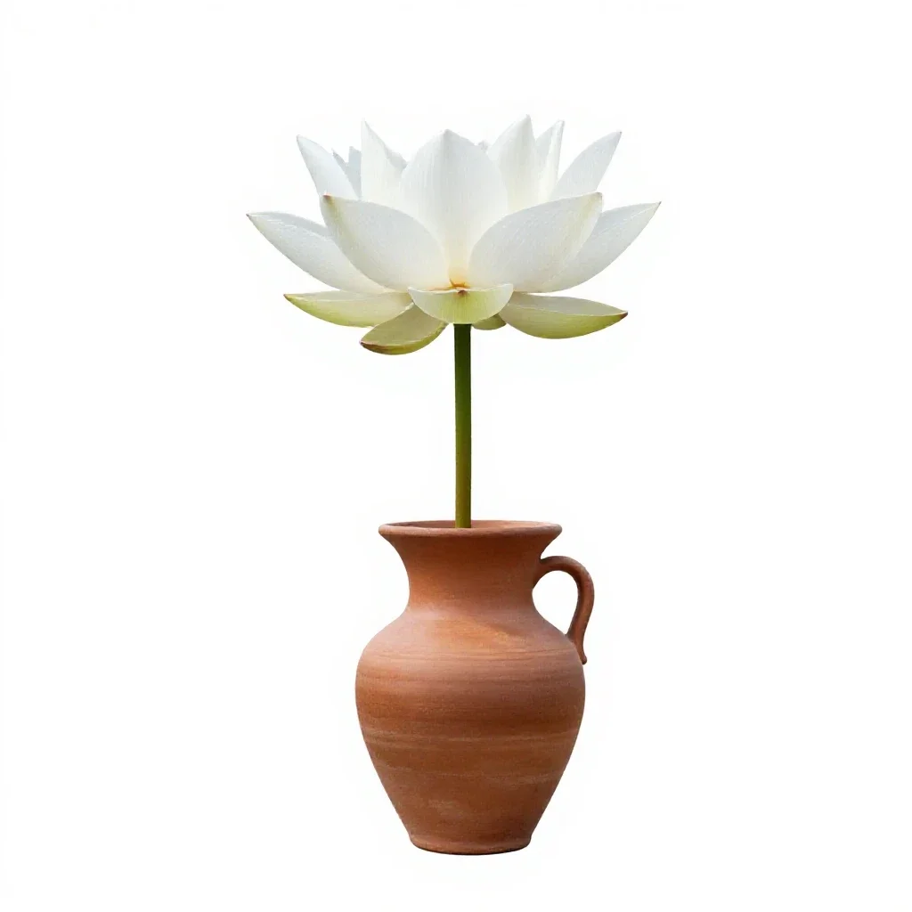 Lotus isolated on a white background