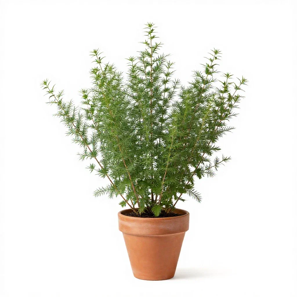 Meadow rue isolated on a white background