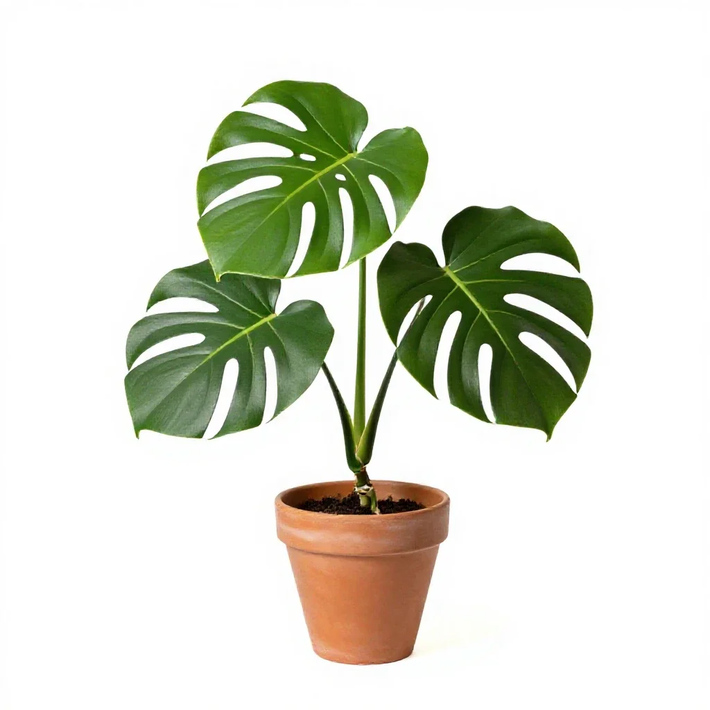Monstera isolated on a white background