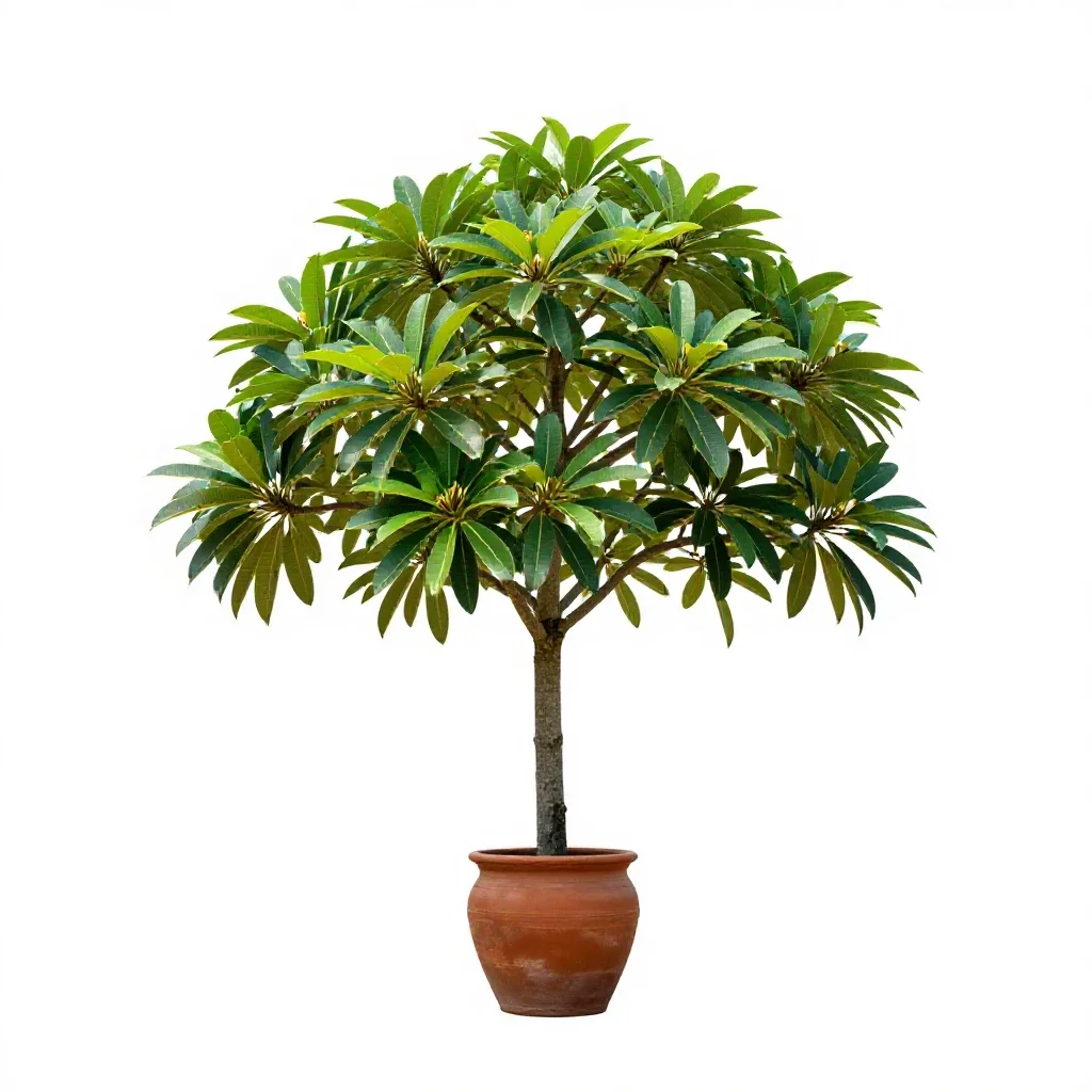 Pagoda tree isolated on a white background