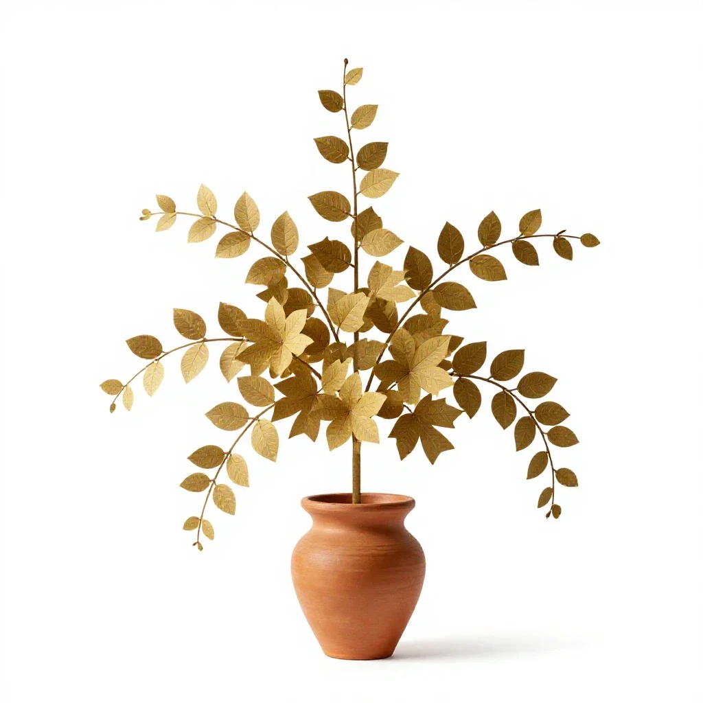 Paper flower isolated on a white background