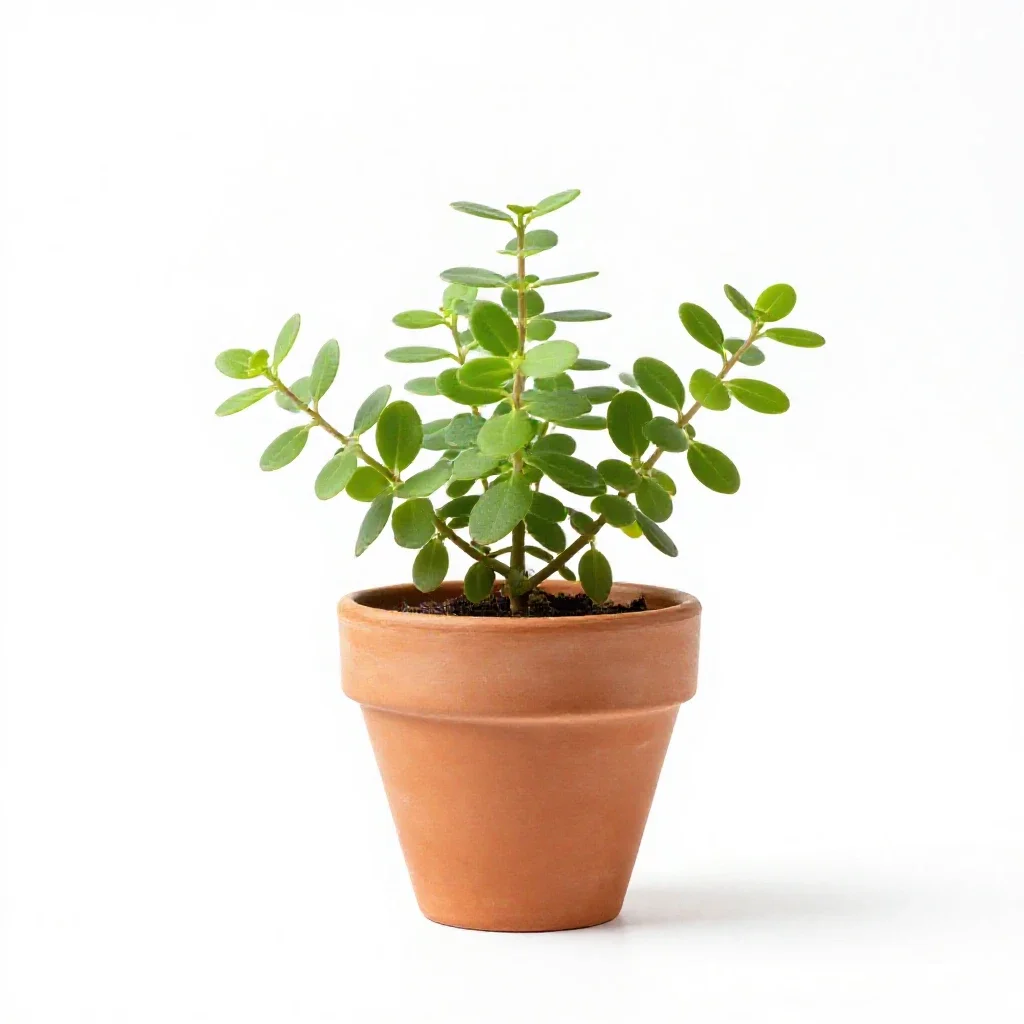 Pigmy talinum isolated on a white background