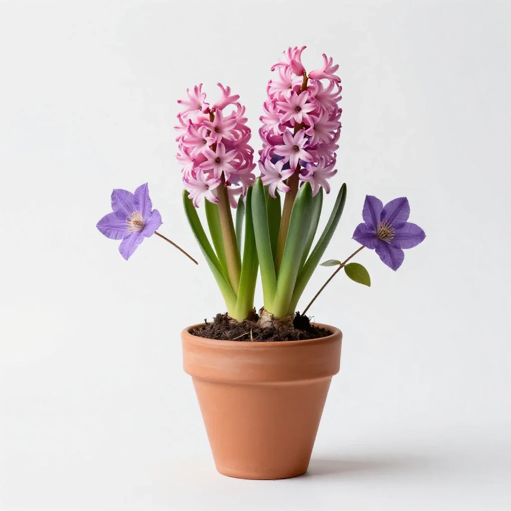 Pine hyacinth isolated on a white background