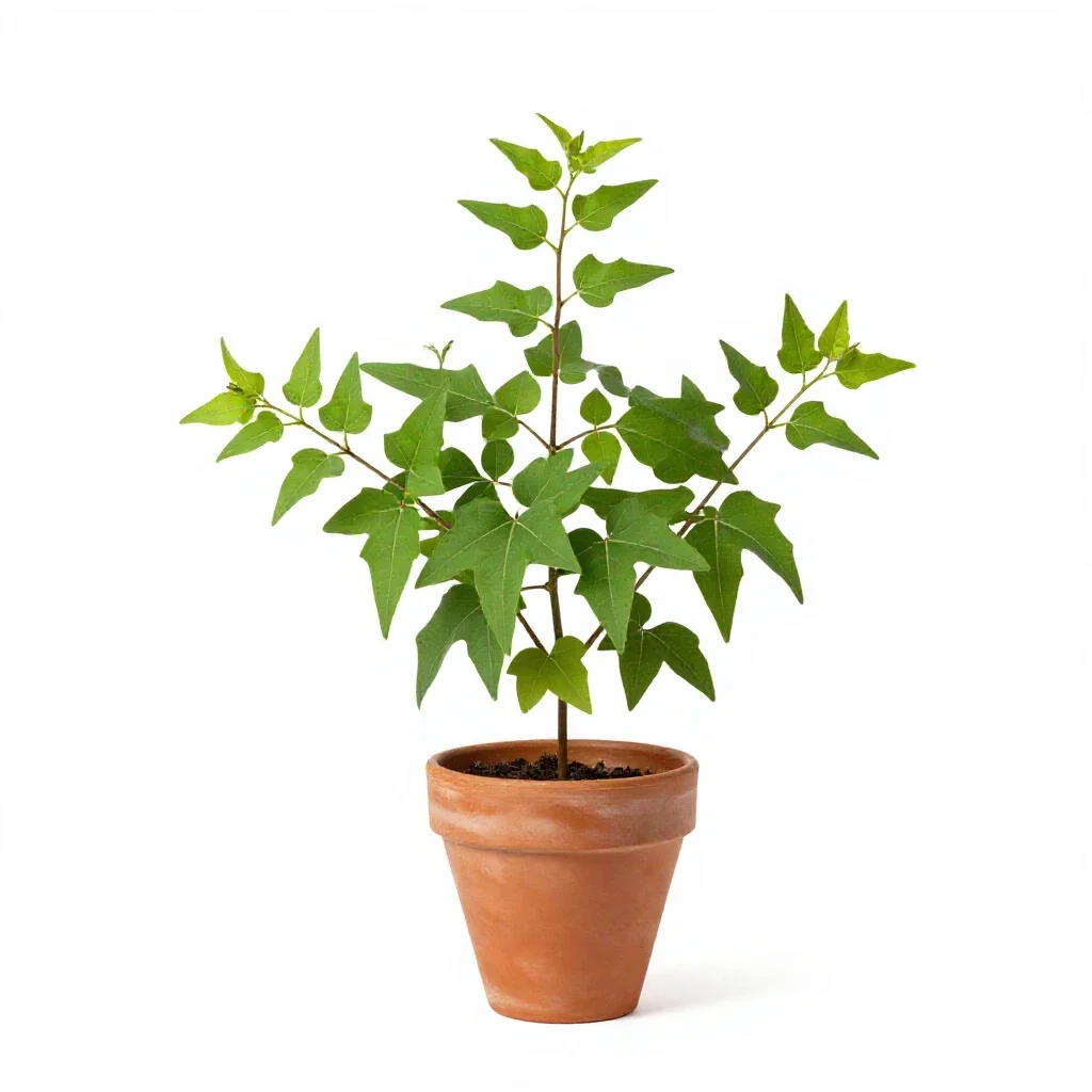 Pokeweed isolated on a white background