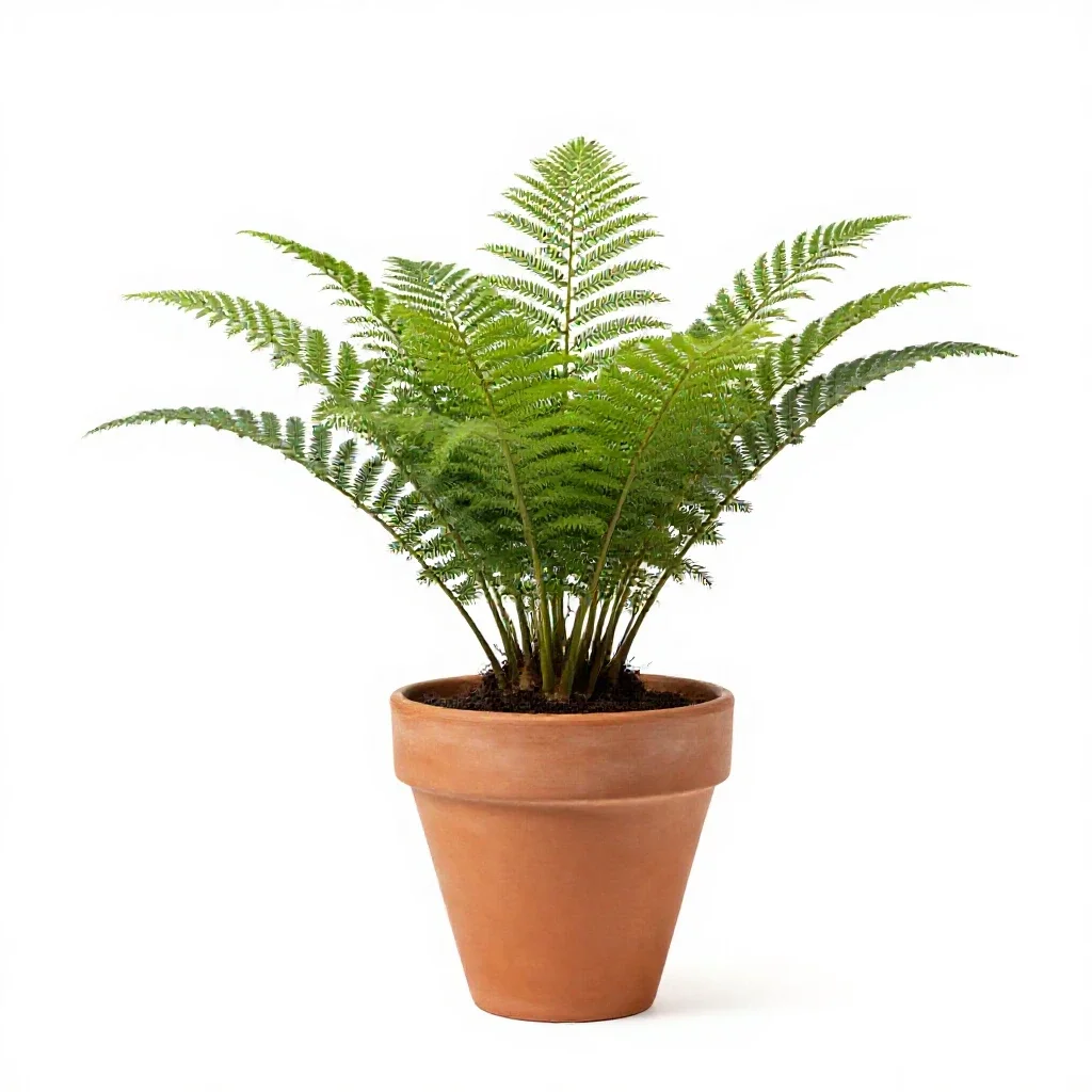 Pteridophyte isolated on a white background