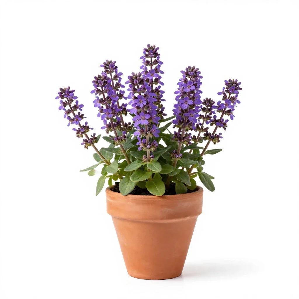 Purple cress isolated on a white background