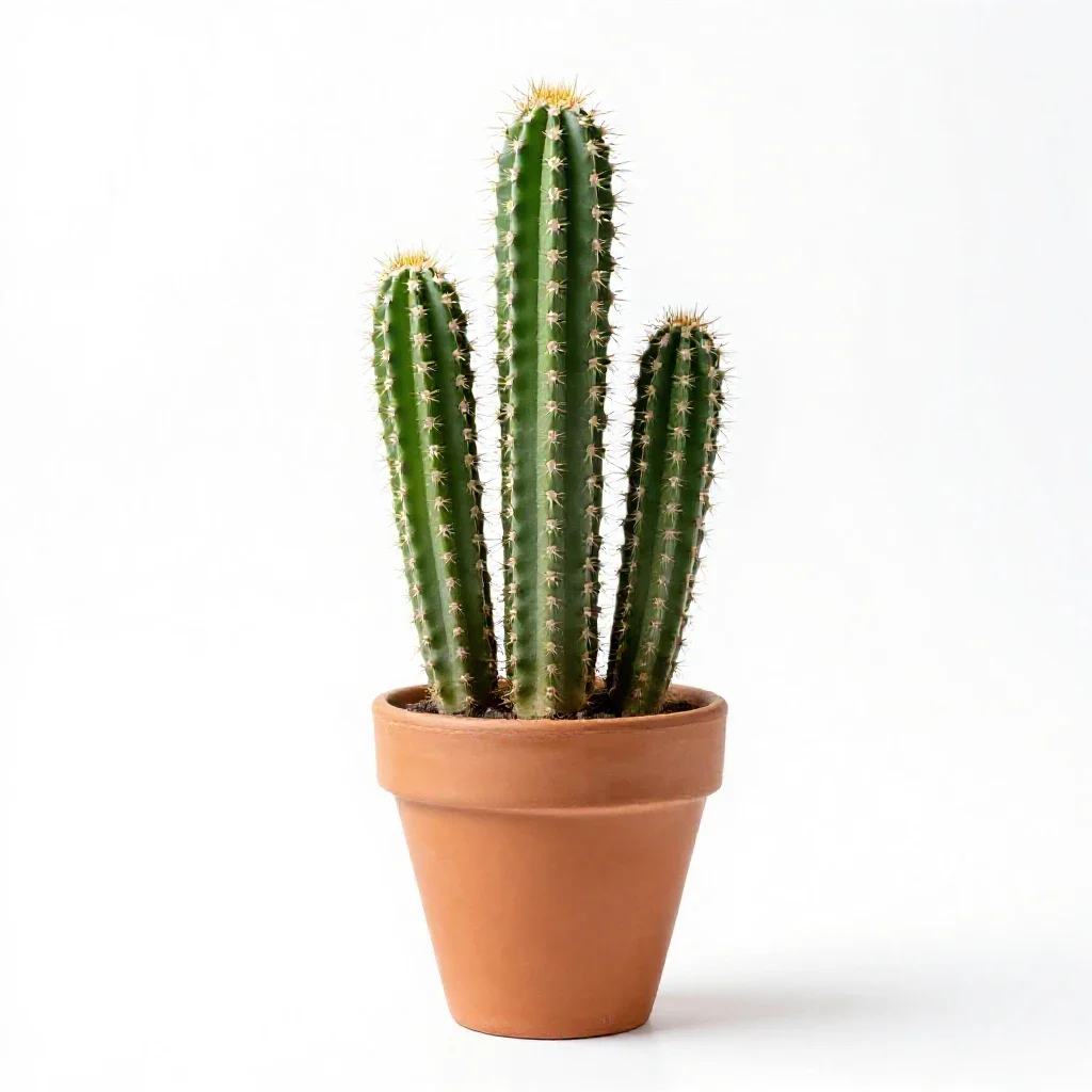 Rainbow cactus isolated on a white background