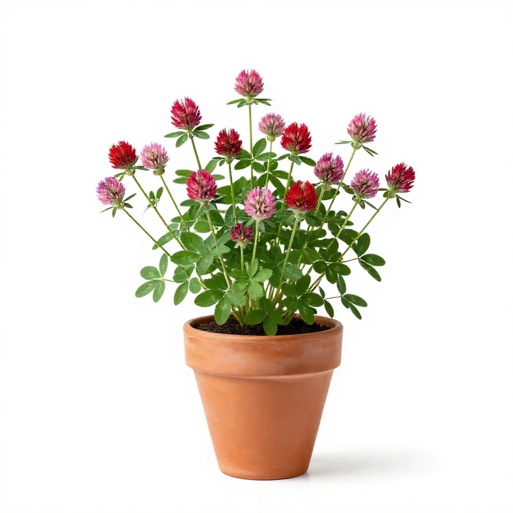 Red clover isolated on a white background