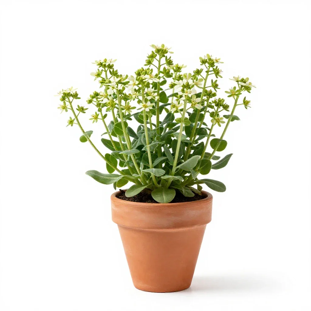 Rock cress isolated on a white background