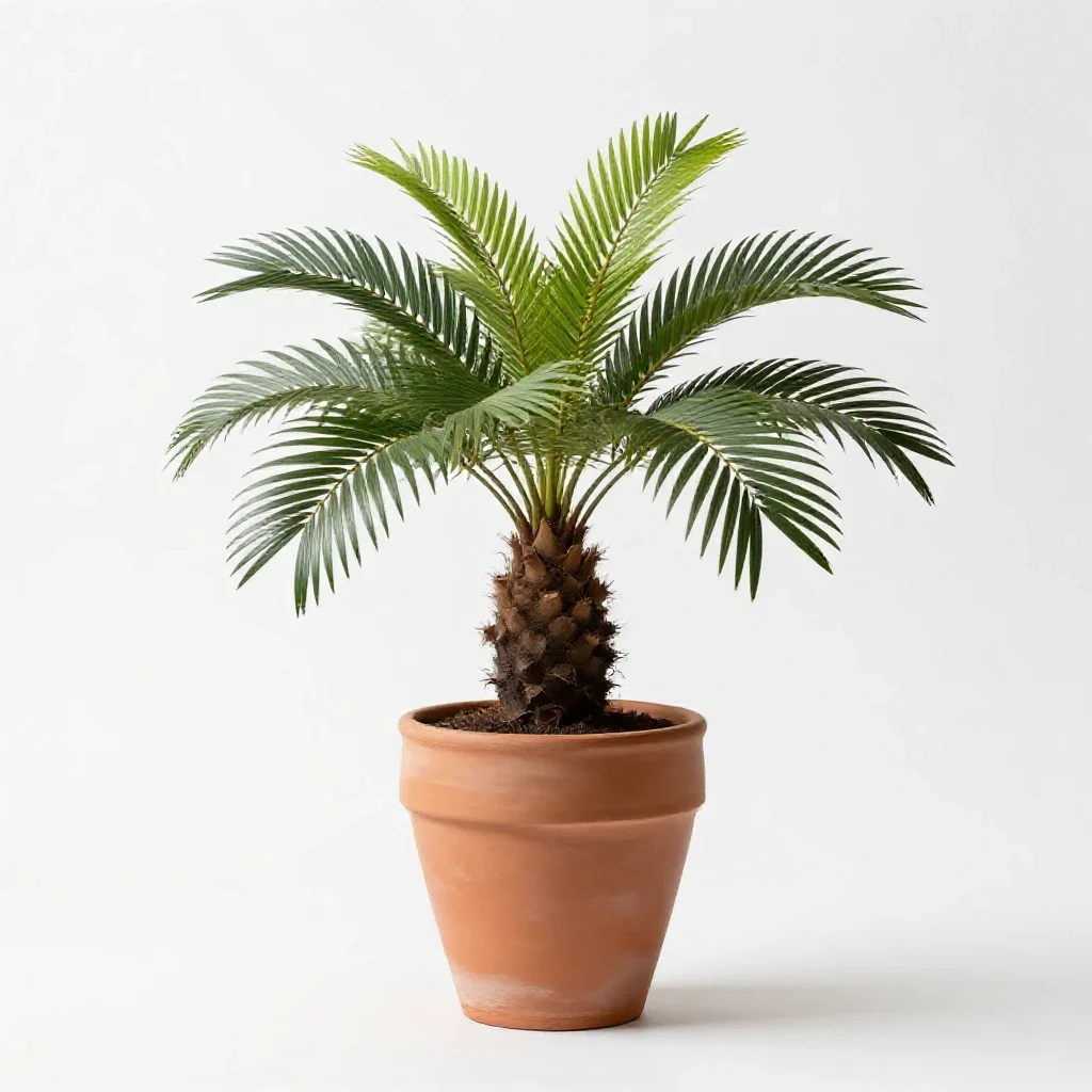 Sago palm isolated on a white background