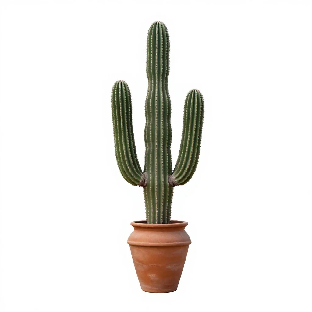 Saguaro isolated on a white background