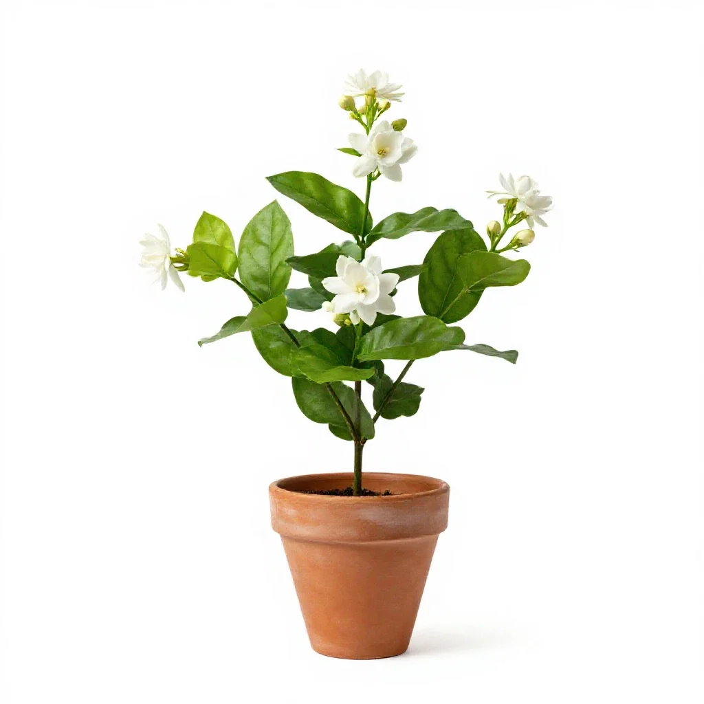 Star jasmine isolated on a white background