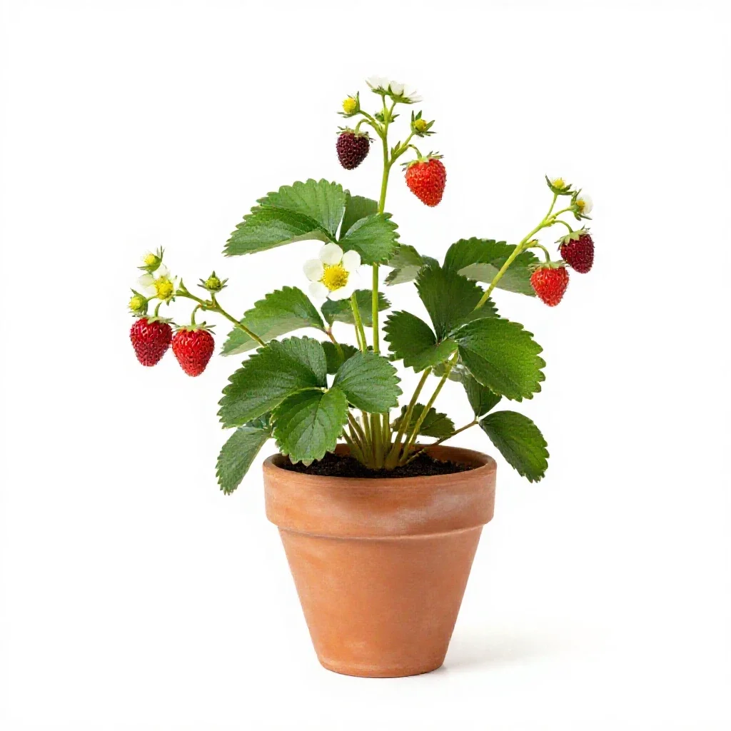Strawberry blite isolated on a white background