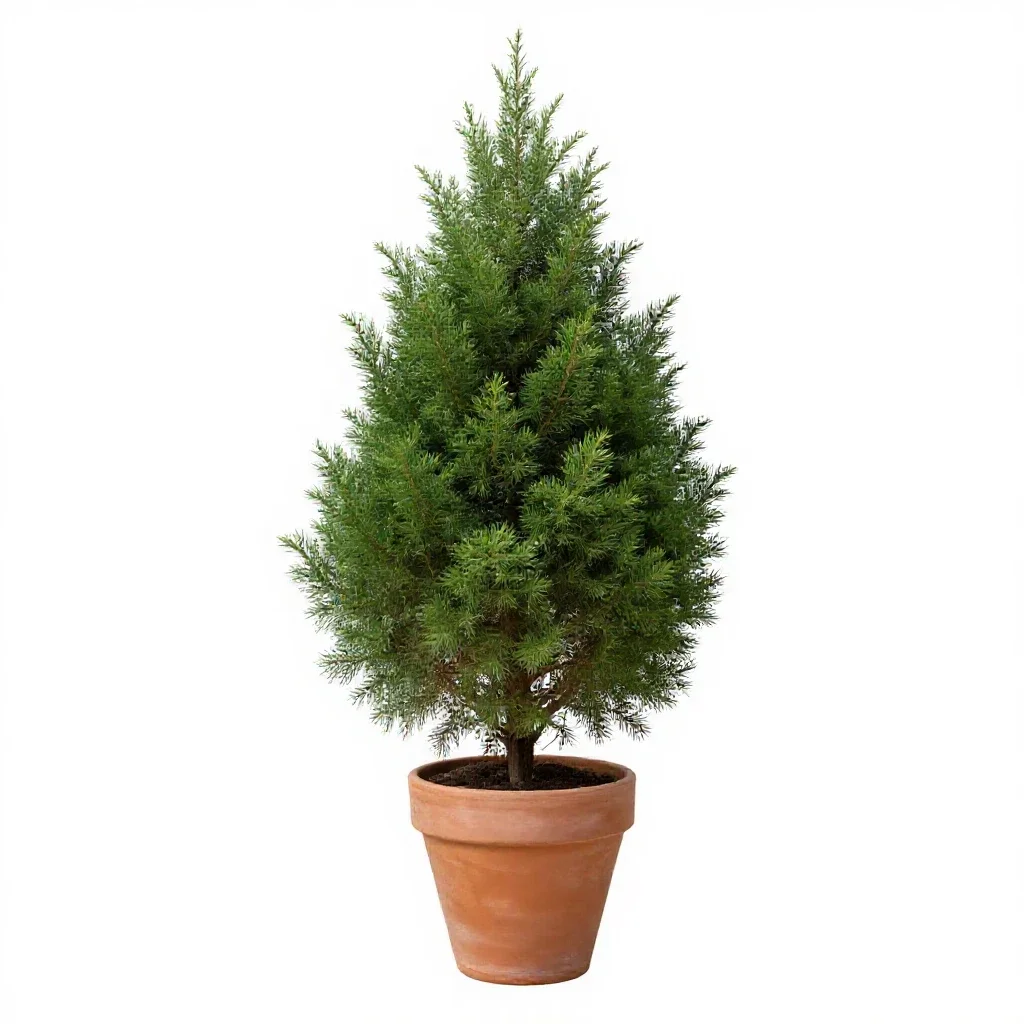 Summer cypress isolated on a white background