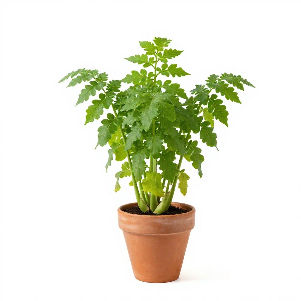Tendergreen isolated on a white background