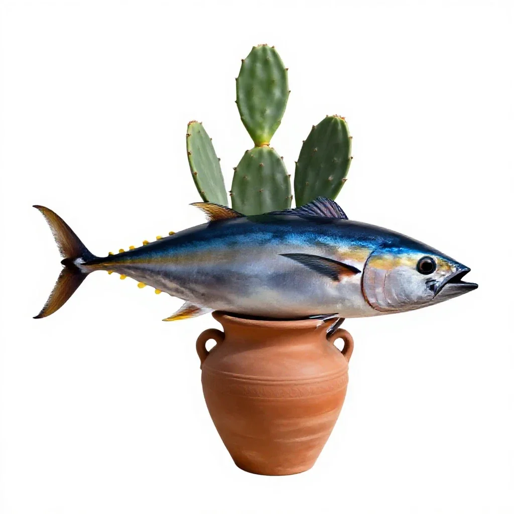 Tuna isolated on a white background
