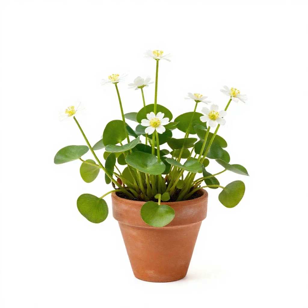 Water crowfoot isolated on a white background