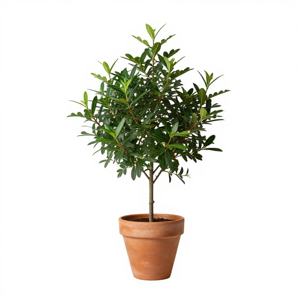 Wax myrtle isolated on a white background