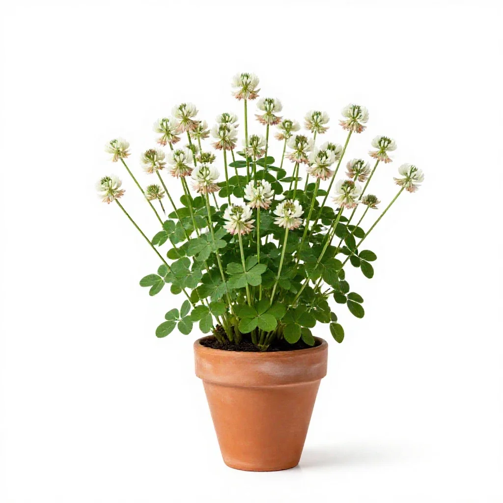 White sweet clover isolated on a white background