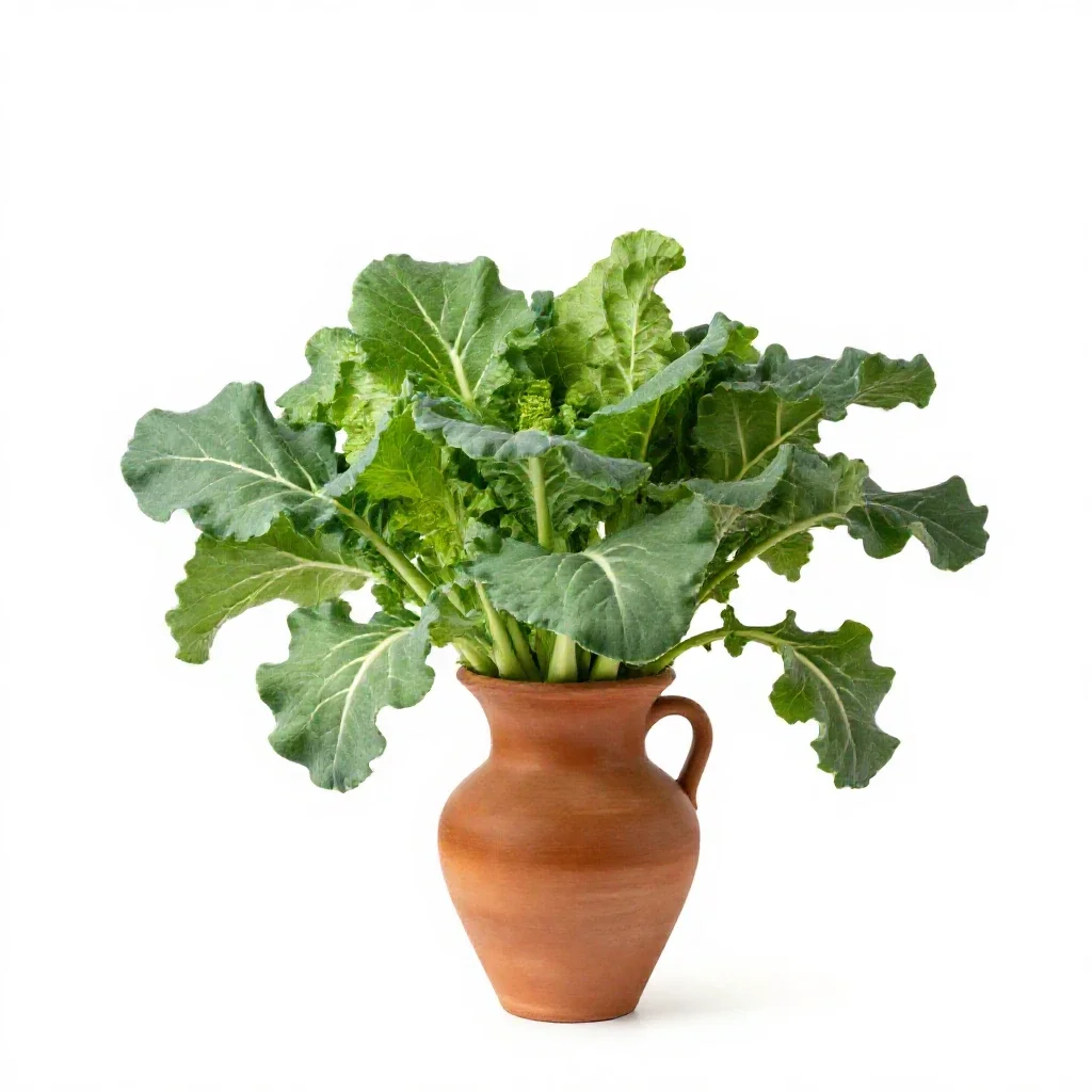 Wild cabbage isolated on a white background