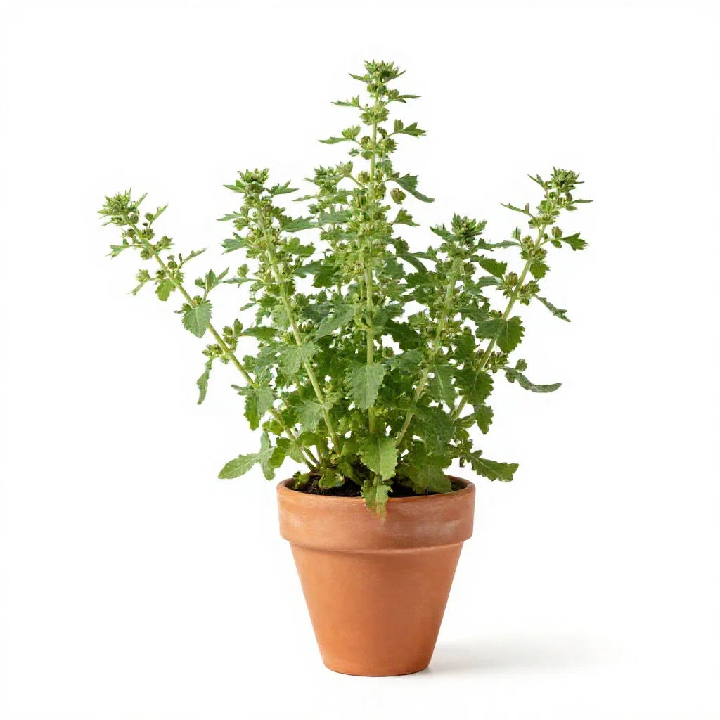 Winged pigweed isolated on a white background