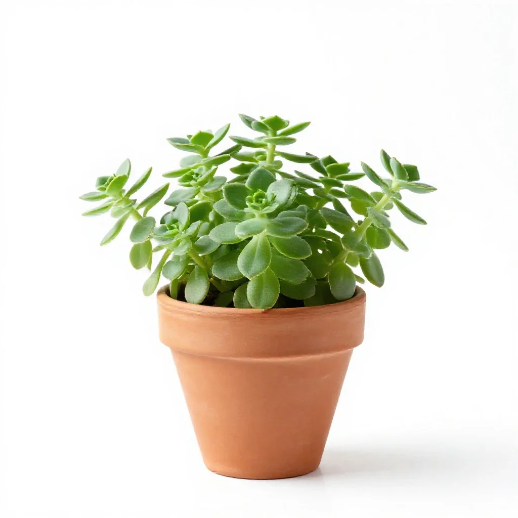 Winter purslane isolated on a white background