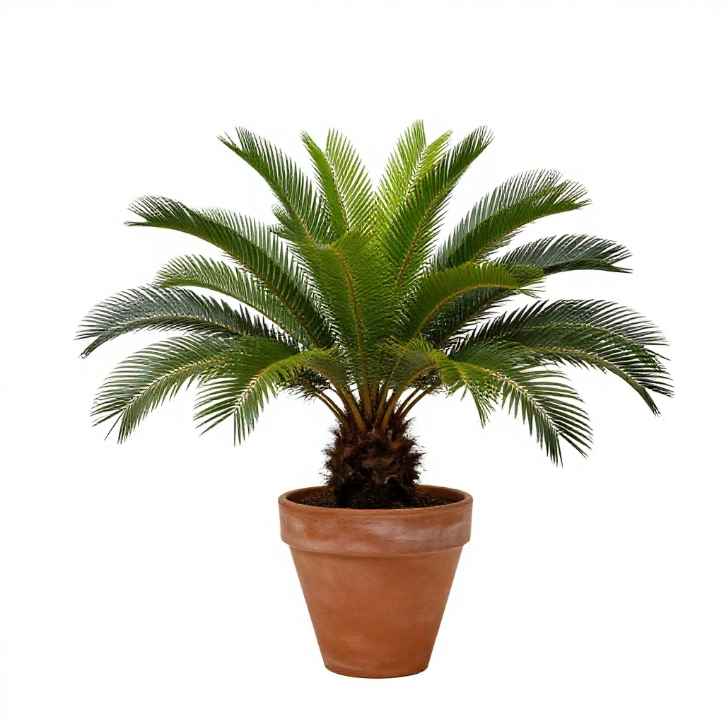Zamia isolated on a white background
