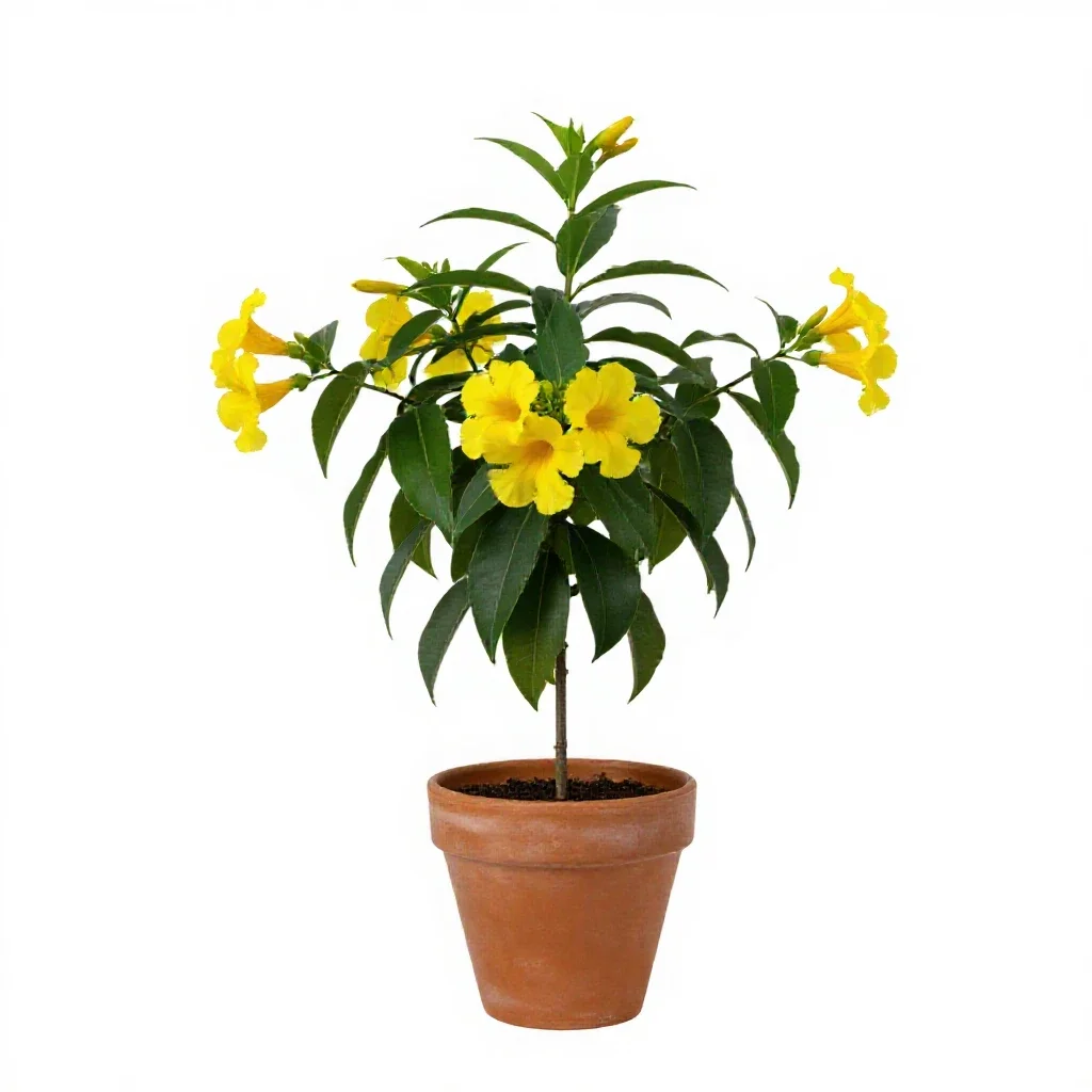 Allamanda isolated on a white background