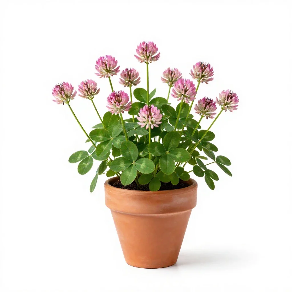 Alpine clover isolated on a white background